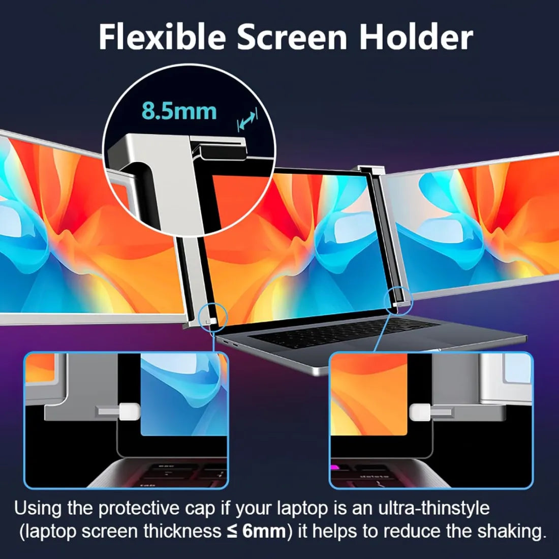 Triple Laptop Screen Extender-2